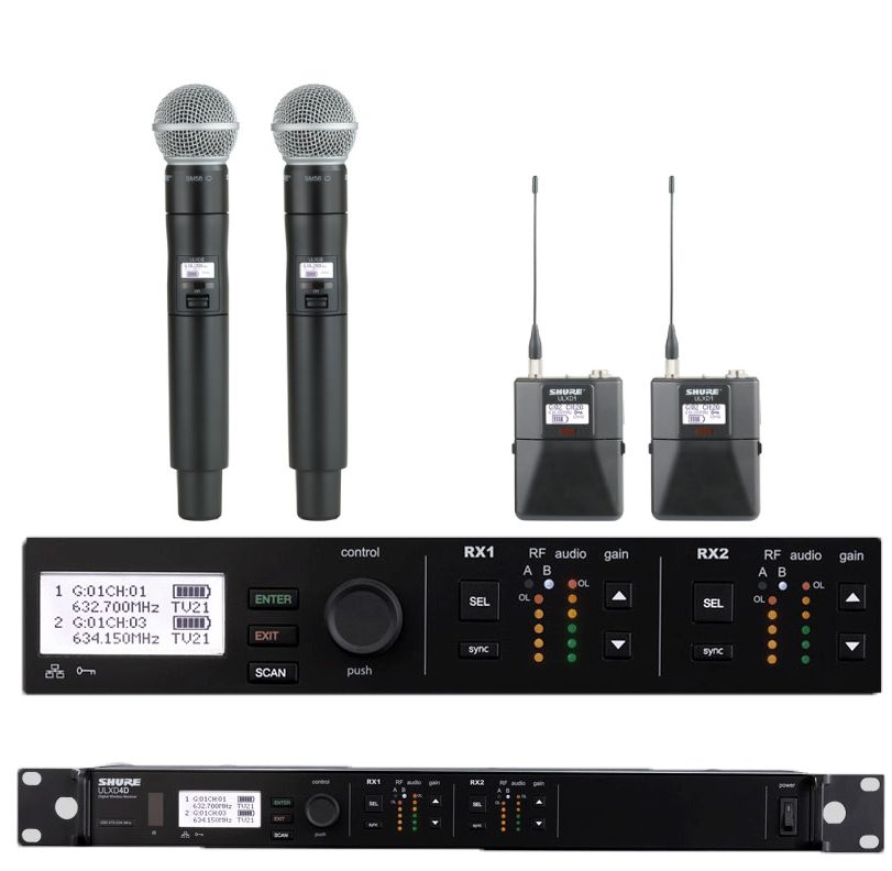 SHURE、RODE 等　マイク　まとめ売り SHUREが4つの新製品を発表。楽器用マイク、クアッド受信機、ヘッド
